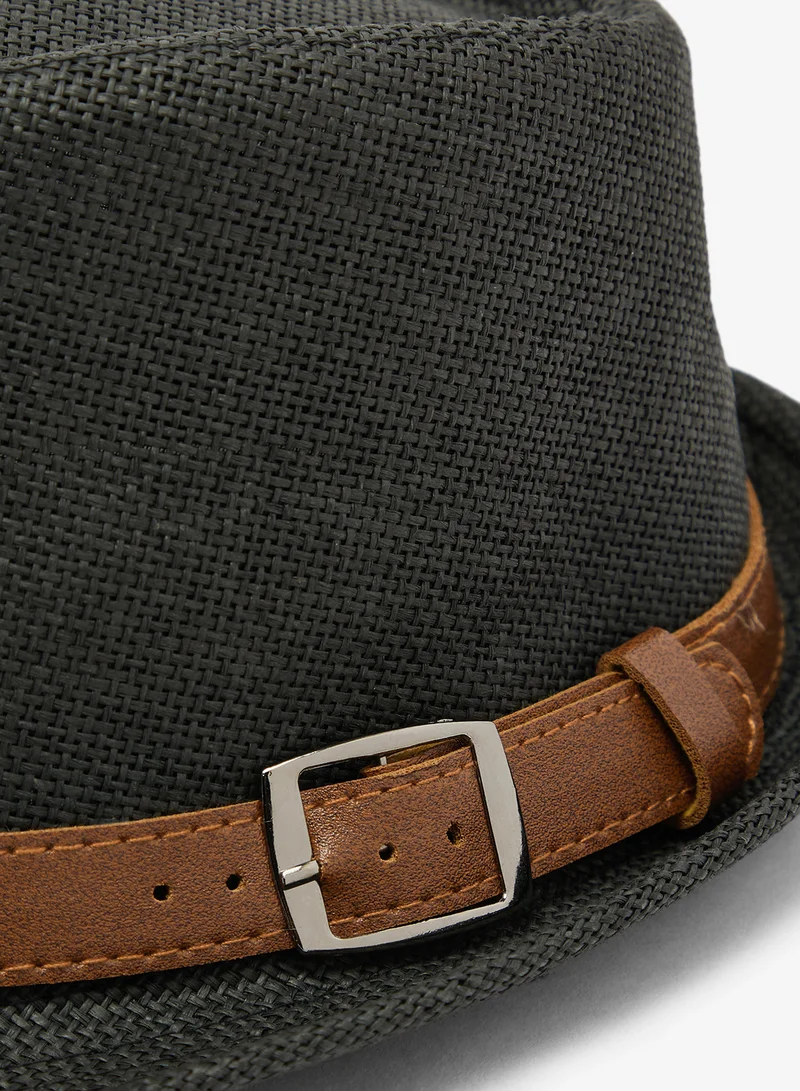 Seventy Five  Fedora Hat with Faux Leather Belt Band for Men | Best Price UAE